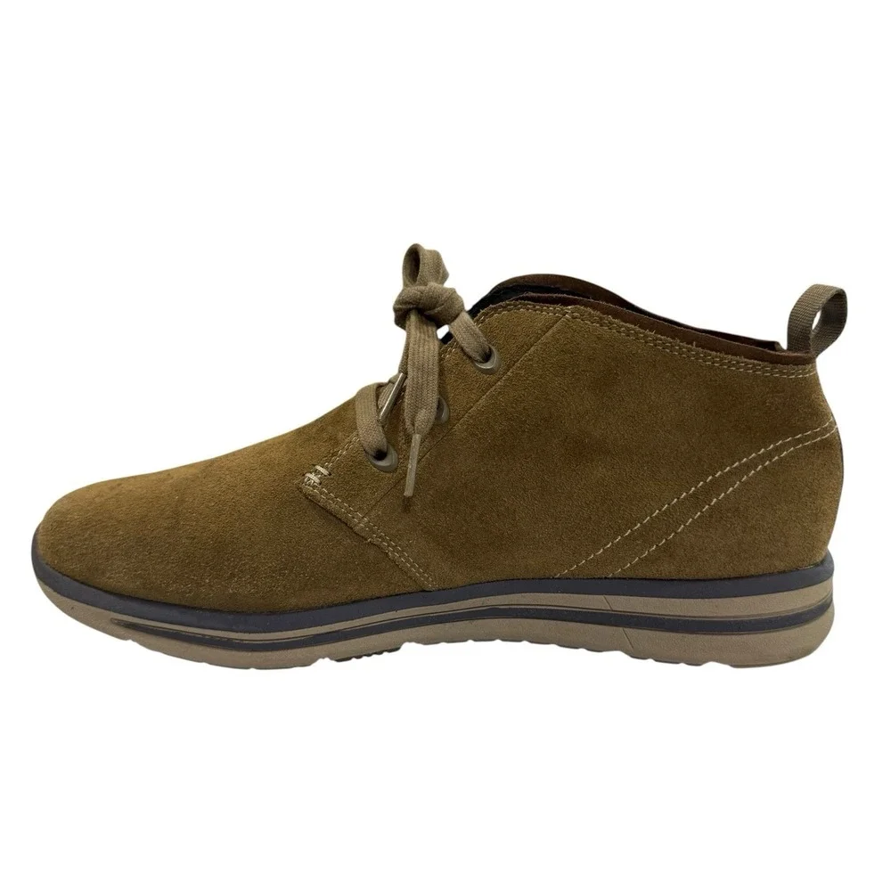 Skechers Doren Boots Men's 10.5 - Brown Marcin Relaxed Fit Suede Leather